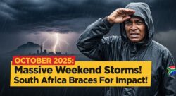 South Africans Warned: October 2025 Weekend Storms Could Disrupt Travel, Power, and Daily Life