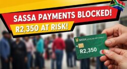 SASSA Crisis – Thousands of Grants at Risk This September With R2,350 Payments Blocked